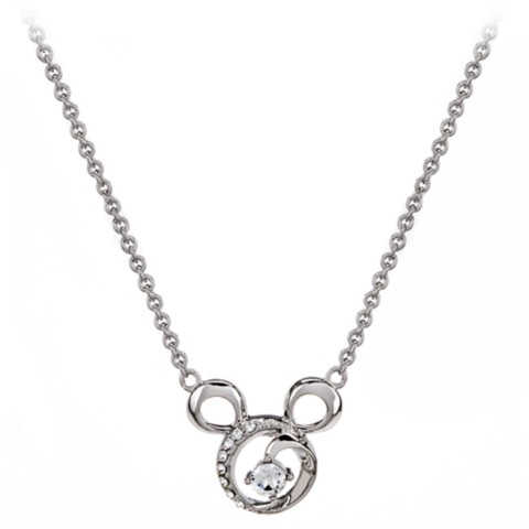 Arribas Brothers Mickey Mouse Icon Swirl Necklace by Arribas