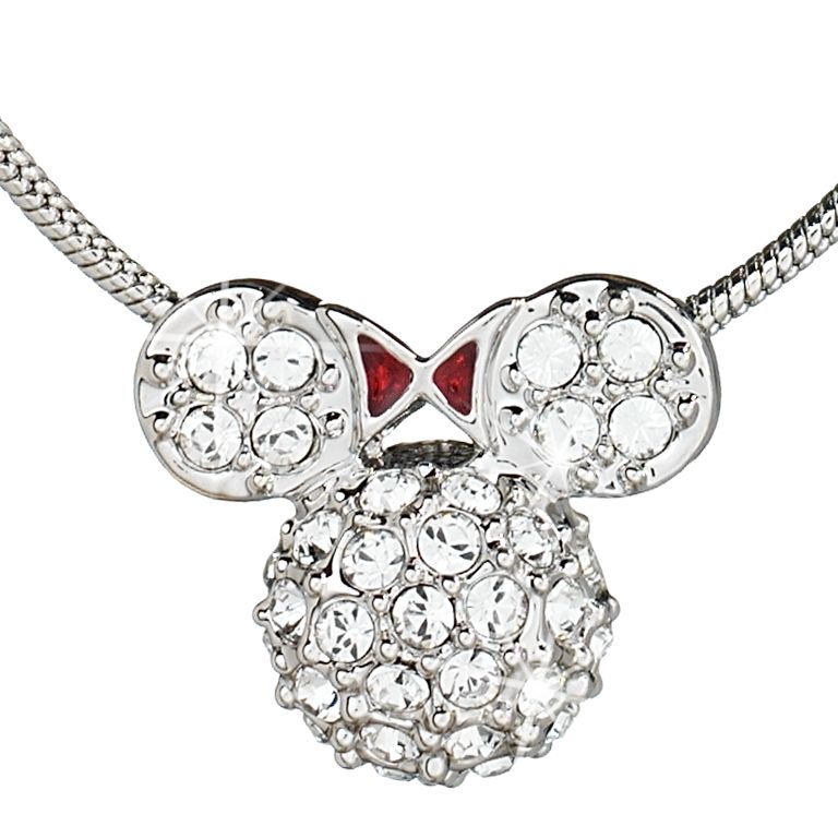 Minnie Mouse Icon Necklace by Arribas &ndash; Domed