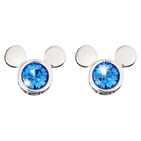 Arribas Brothers Mickey Mouse Icon Crystal Earrings by Arribas – Blue