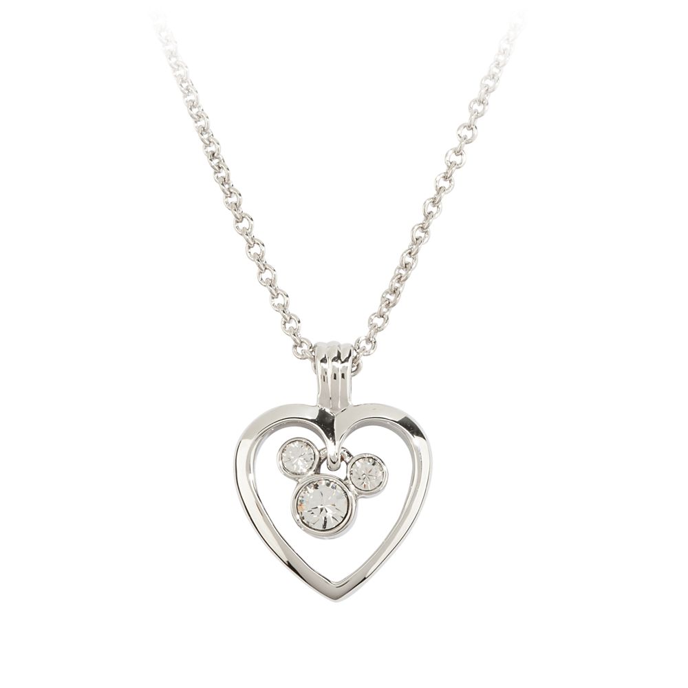 Mickey Mouse Icon in Heart Necklace by Arribas Official shopDisney