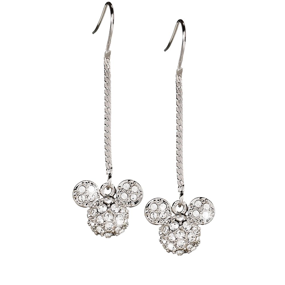 Mickey Mouse Icon Herringbone Chain Earrings by Arribas Official shopDisney