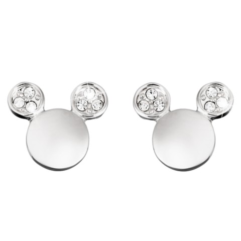 Arribas Brothers Mickey Mouse Icon Crystal Ear Earrings by Arribas