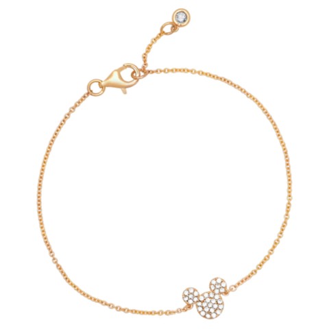 CRISLU Mickey Mouse Icon Bracelet by CRISLU – Yellow Gold