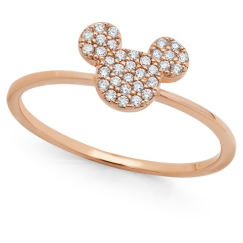 CRISLU Mickey Mouse Icon Ring by CRISLU – Rose Gold