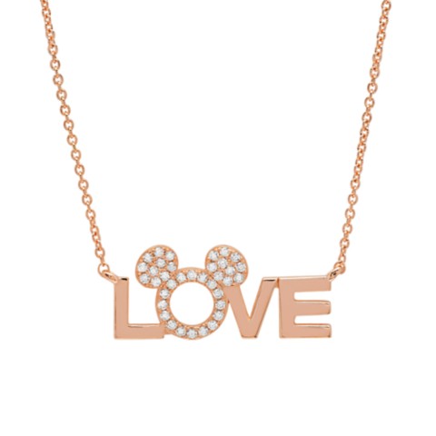 CRISLU Love Mickey Necklace by