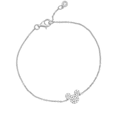 CRISLU Mickey Mouse Icon Bracelet by CRISLU – Platinum
