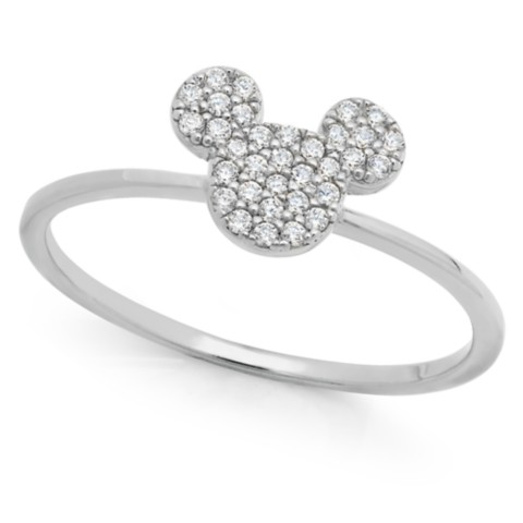 CRISLU Mickey Mouse Icon Ring by CRISLU – Platinum