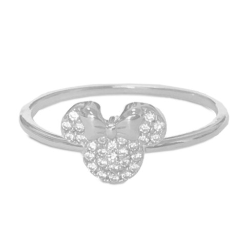 CRISLU Minnie Mouse Icon Ring by CRISLU – Platinum