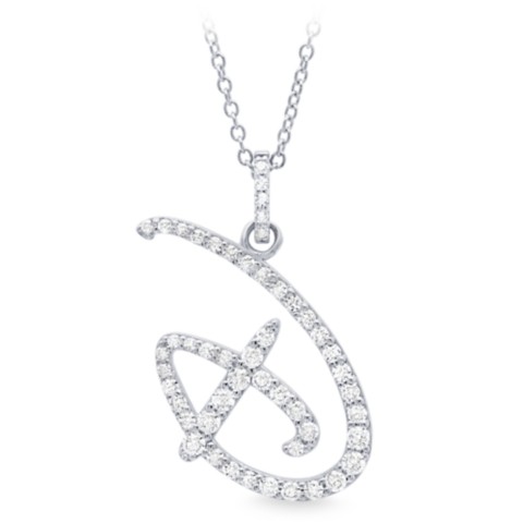 CRISLU Walt Disney World Initial Necklace by