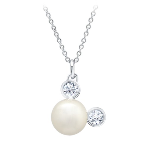 CRISLU Mickey Mouse Pearl Necklace by