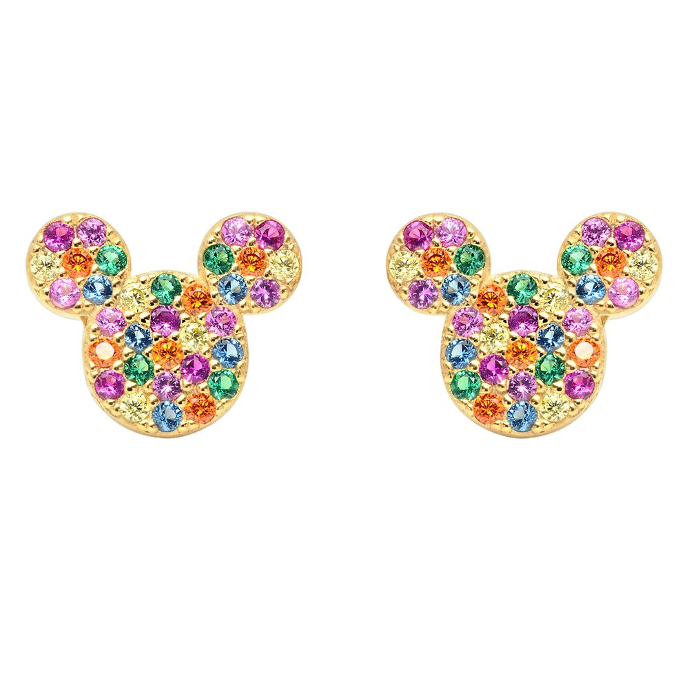 Mickey Mouse Rainbow Icon Earrings by CRISLU Official shopDisney