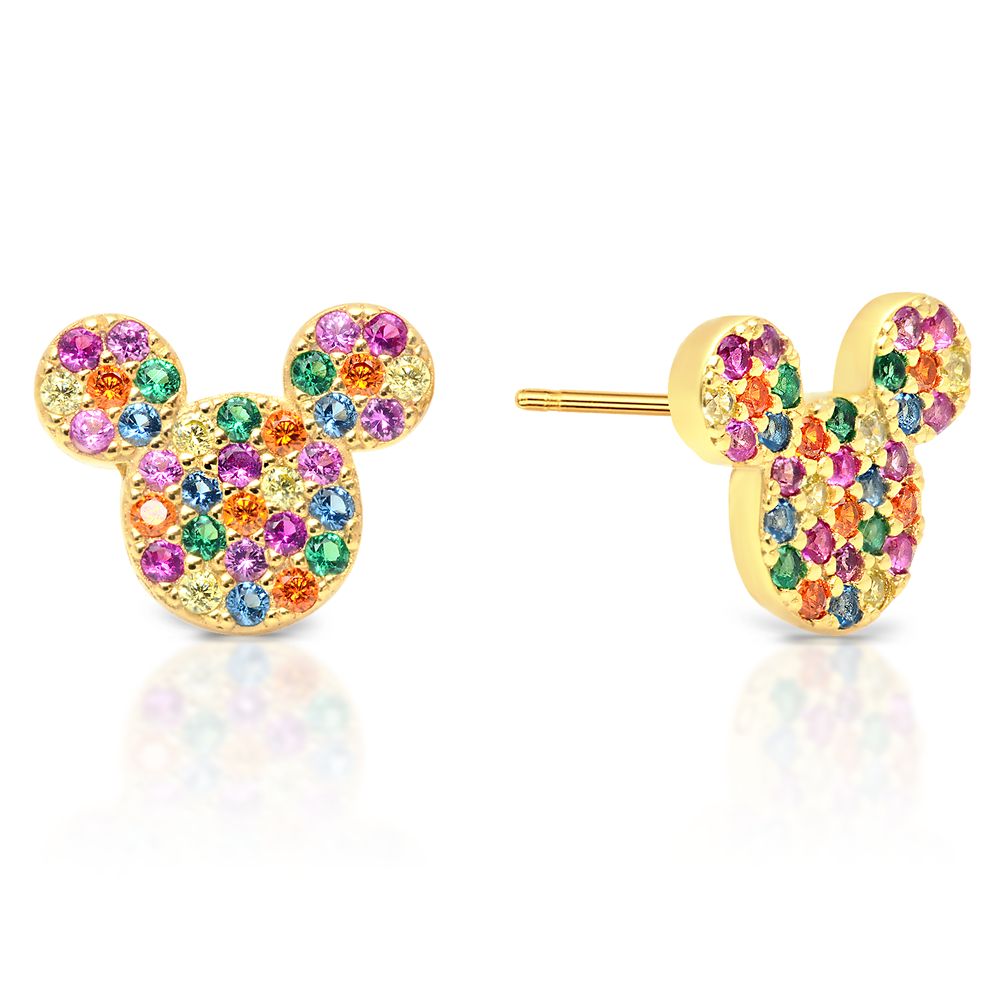 Mickey Mouse Rainbow Icon Earrings by CRISLU