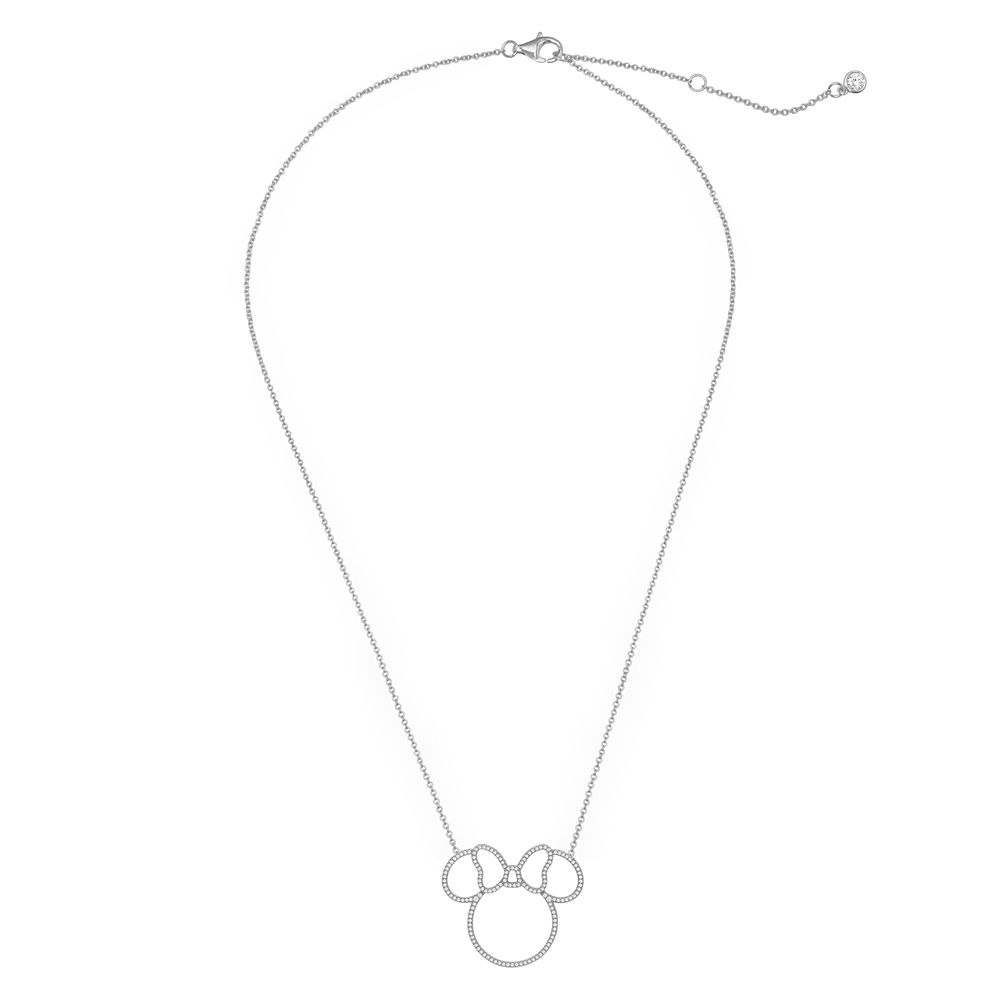 Minnie Mouse Pav&eacute; Icon Outline Necklace by CRISLU