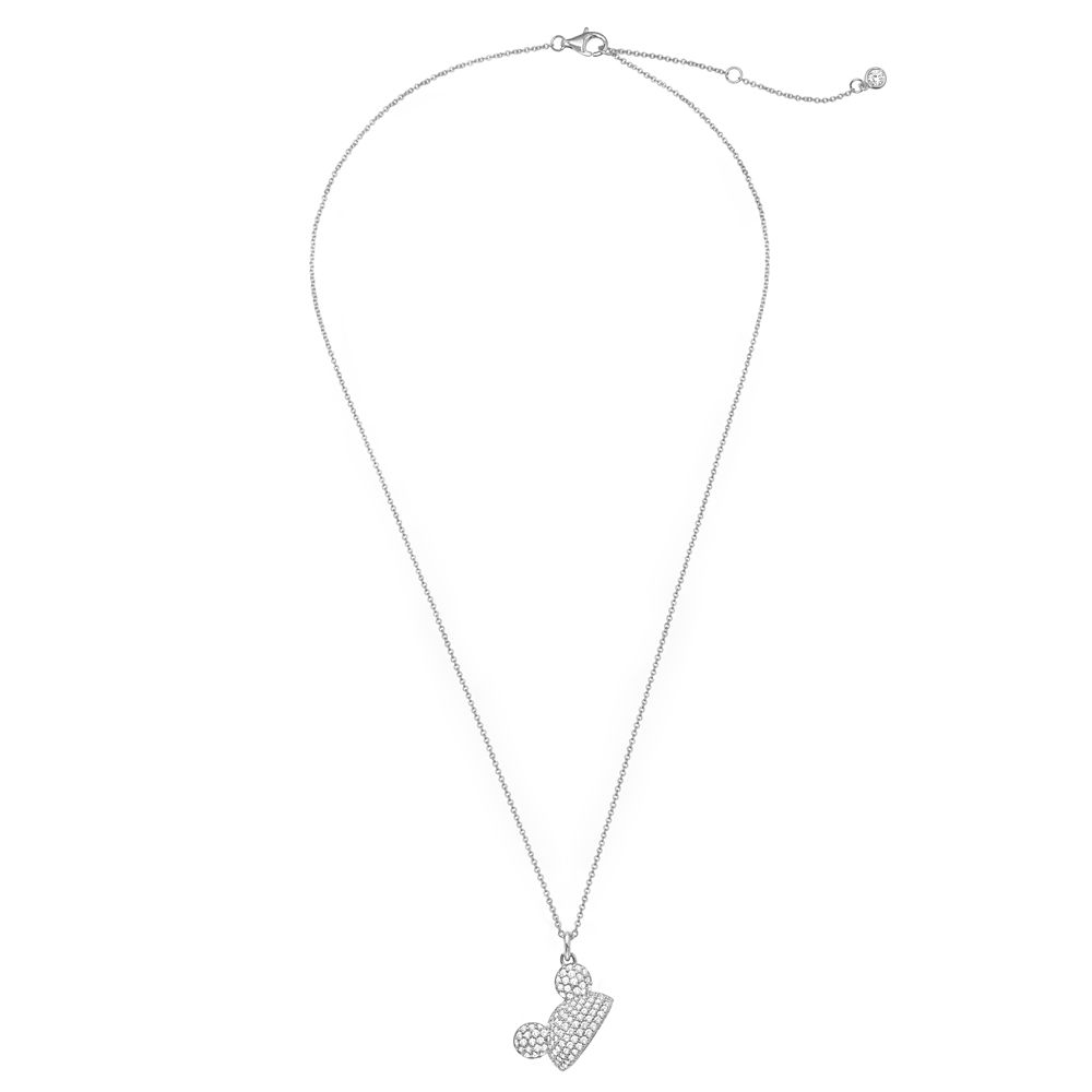 Mickey Mouse Pavé Ear Hat Necklace by CRISLU