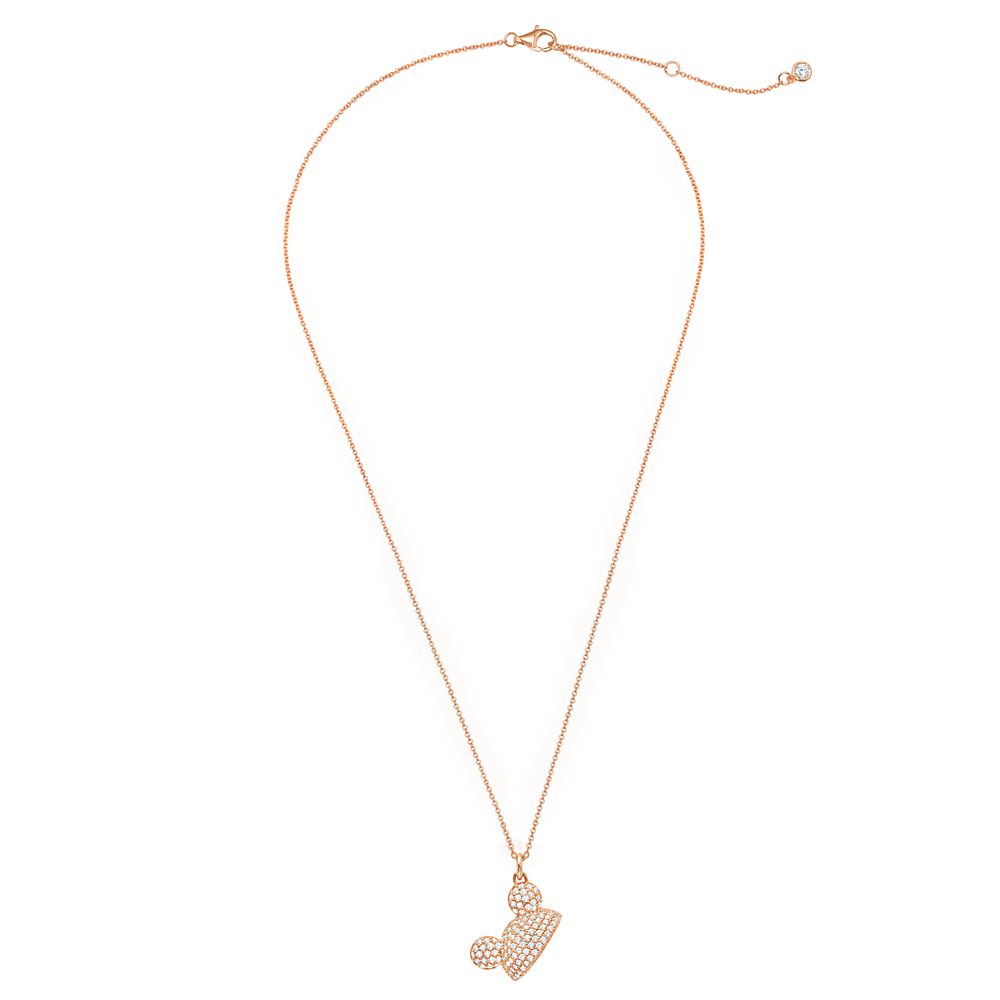 Mickey Mouse Pavé Ear Hat Necklace by CRISLU