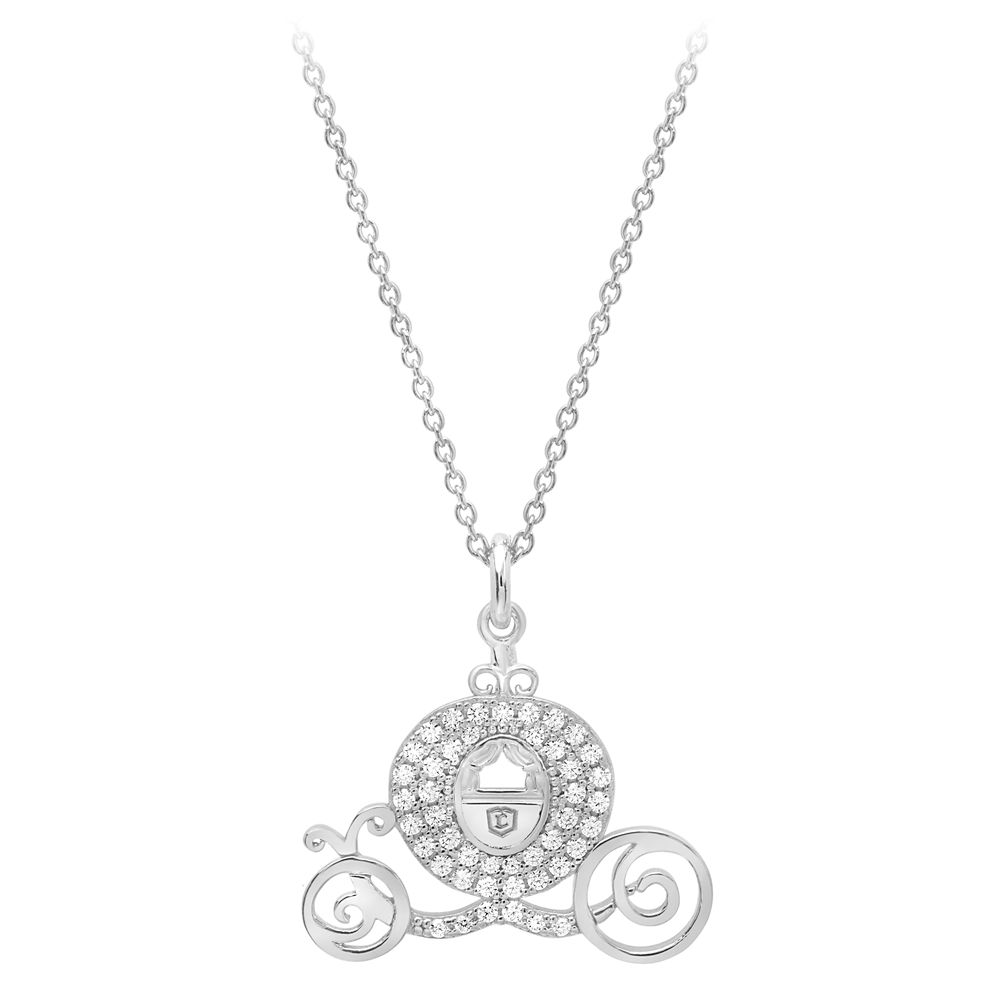 Cinderella Pav&eacute; Pumpkin Coach Necklace by CRISLU