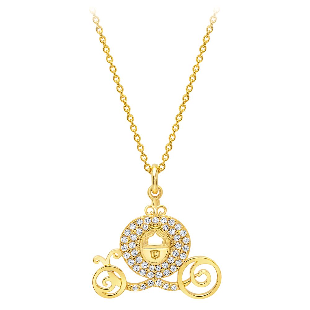 Cinderella Pav&eacute; Pumpkin Coach Necklace by CRISLU