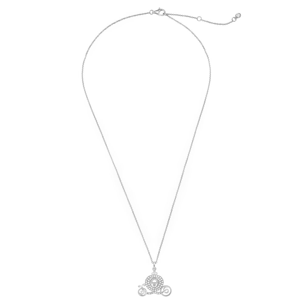 Cinderella Pav&eacute; Pumpkin Coach Necklace by CRISLU