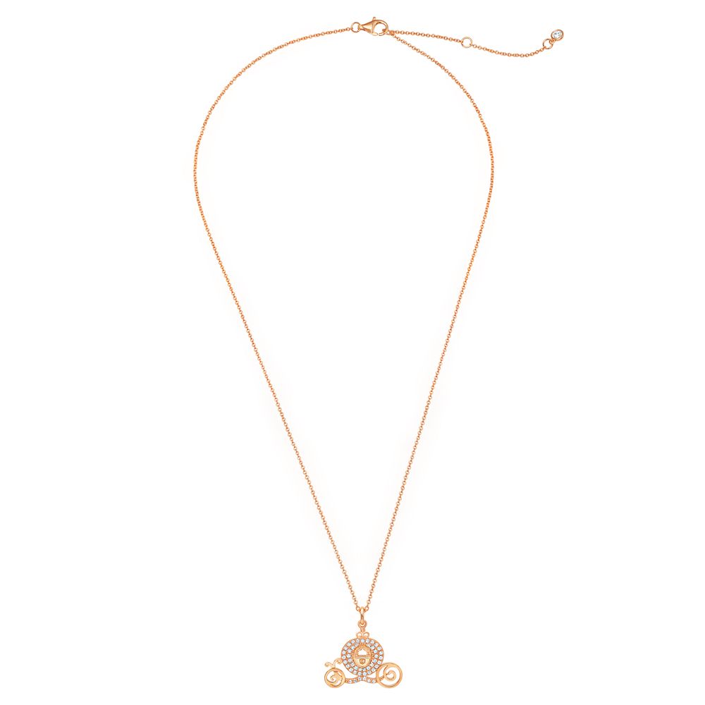 Cinderella Pav&eacute; Pumpkin Coach Necklace by CRISLU