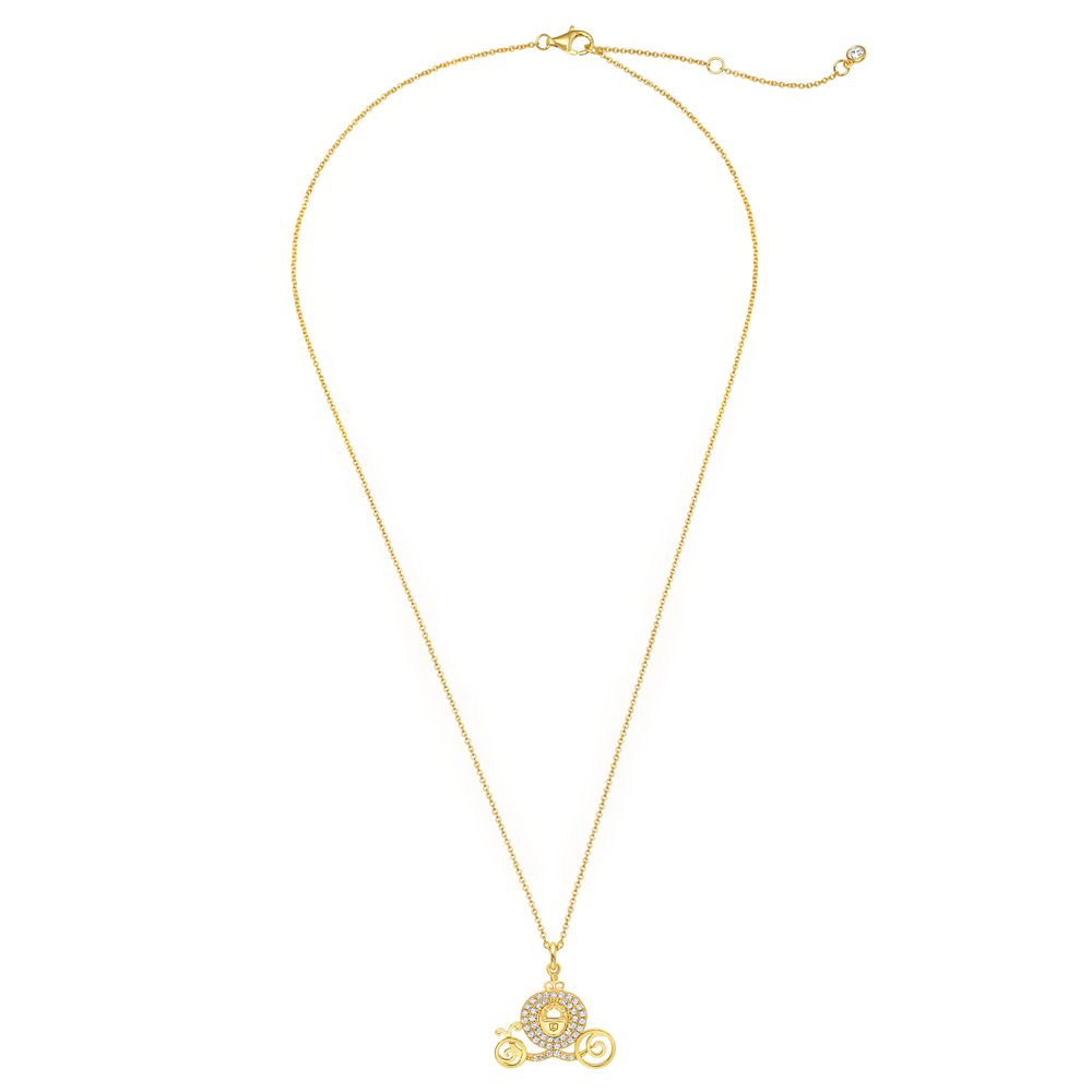 Cinderella Pav&eacute; Pumpkin Coach Necklace by CRISLU