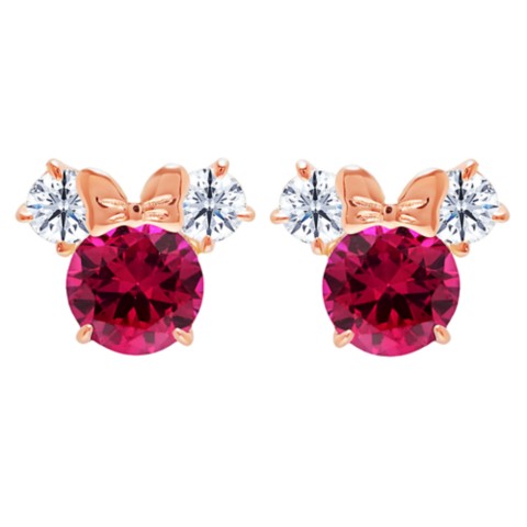 CRISLU Minnie Mouse Birthstone Earrings by CRISLU – Rose Gold