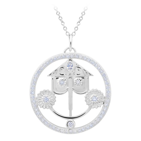 CRISLU Disney it's a small world Clockface Necklace by