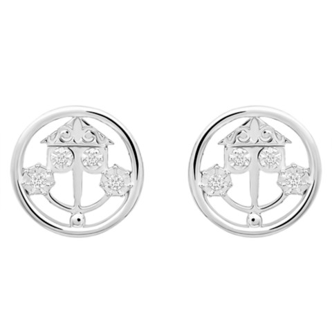 CRISLU Disney it's a small world Clockface Earrings by