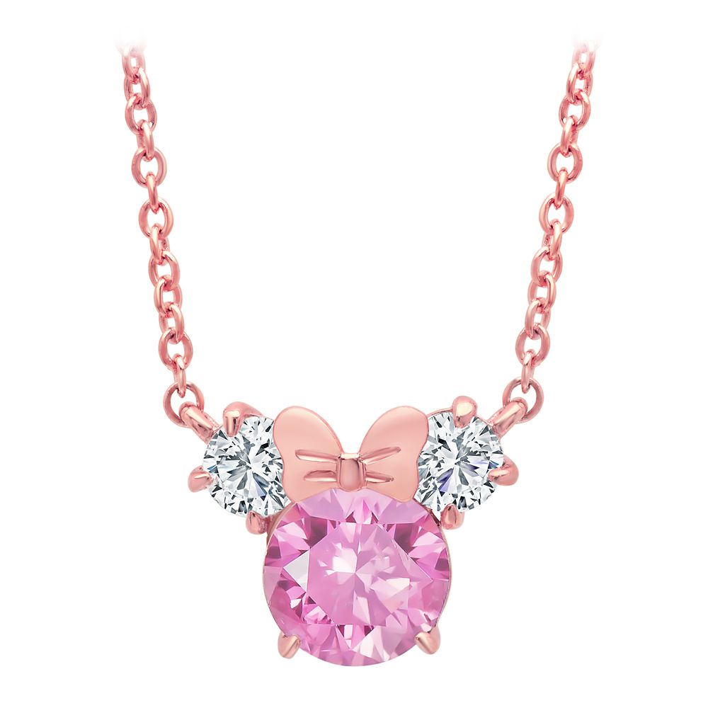 Minnie Mouse Necklace for Kids by CRISLU &ndash; Pink