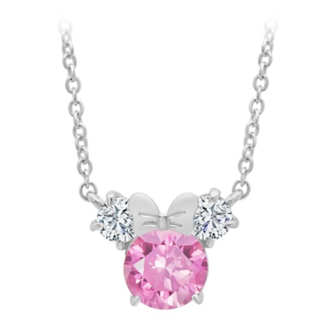 CRISLU Minnie Mouse Necklace for Kids by CRISLU – Pink