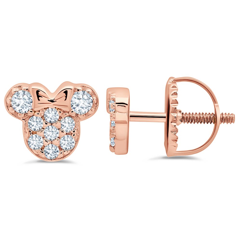 Minnie Mouse Icon Stud Earrings for Kids by CRISLU
