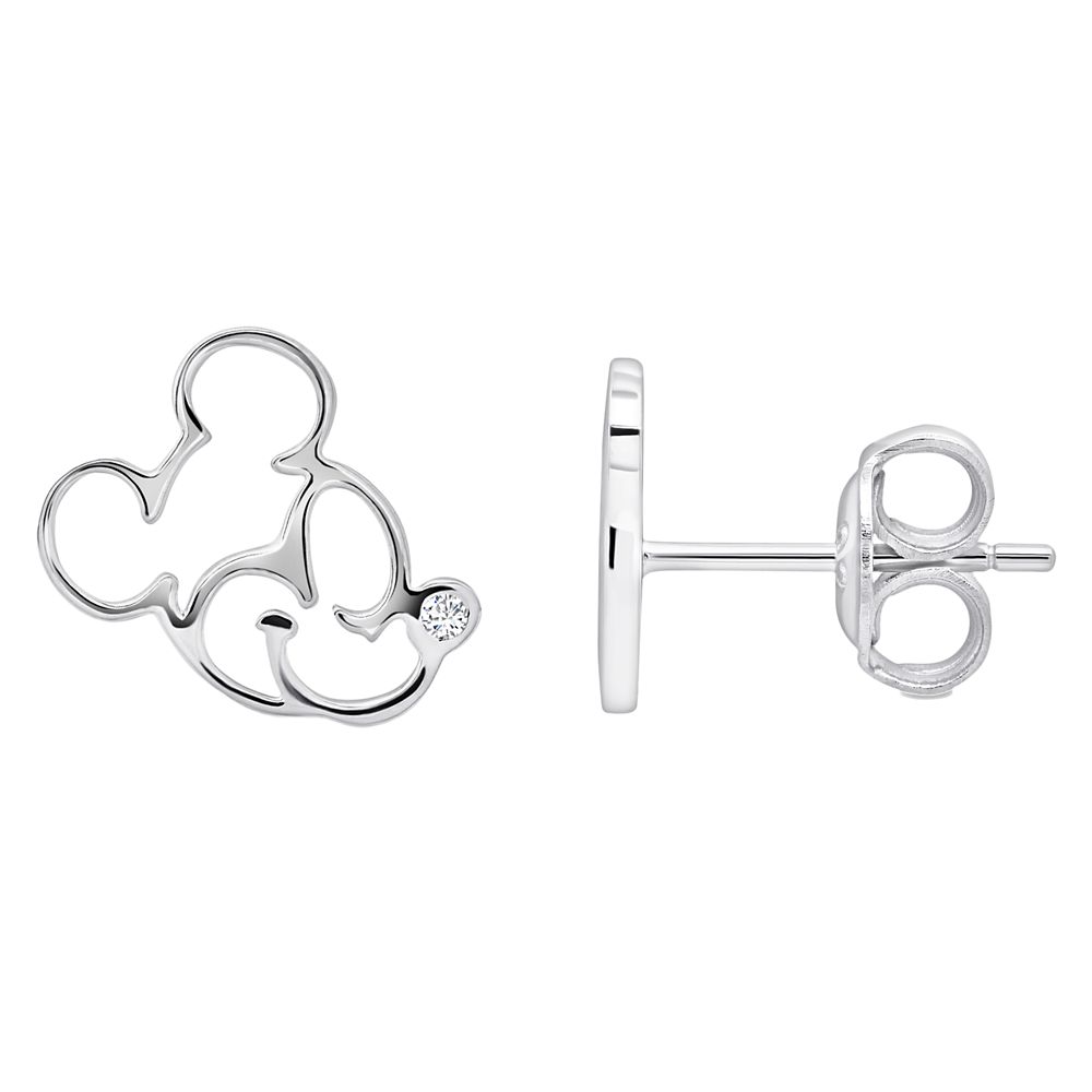 Mickey Mouse Profile Earrings by CRISLU