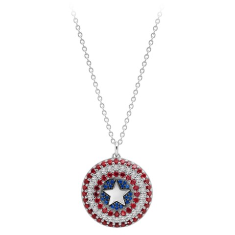 CRISLU Captain America Shield Pendant Necklace by