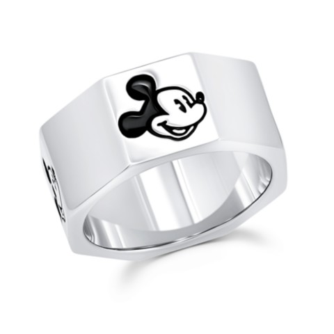 CRISLU Mickey Mouse Octagonal Ring for Men by
