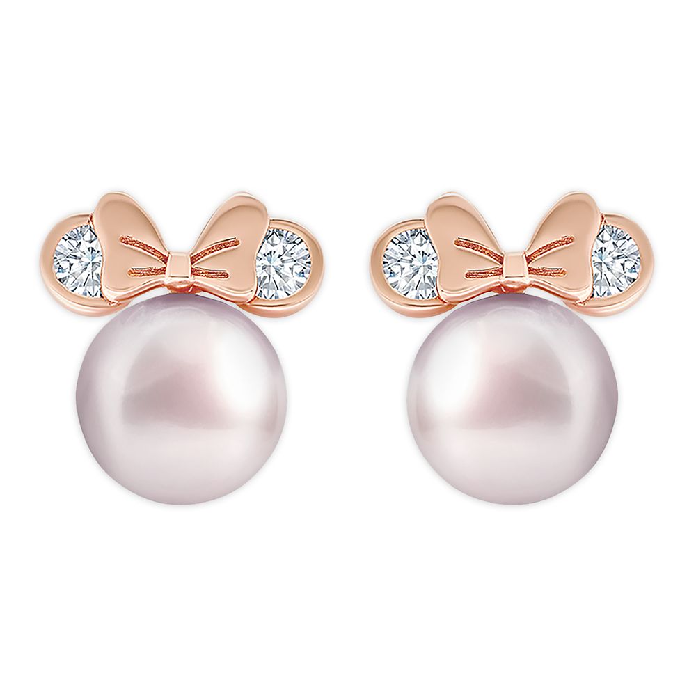 Minnie Mouse Icon Pearl Earrings by CRISLU Official shopDisney