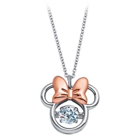 CRISLU Minnie Mouse Icon Necklace by