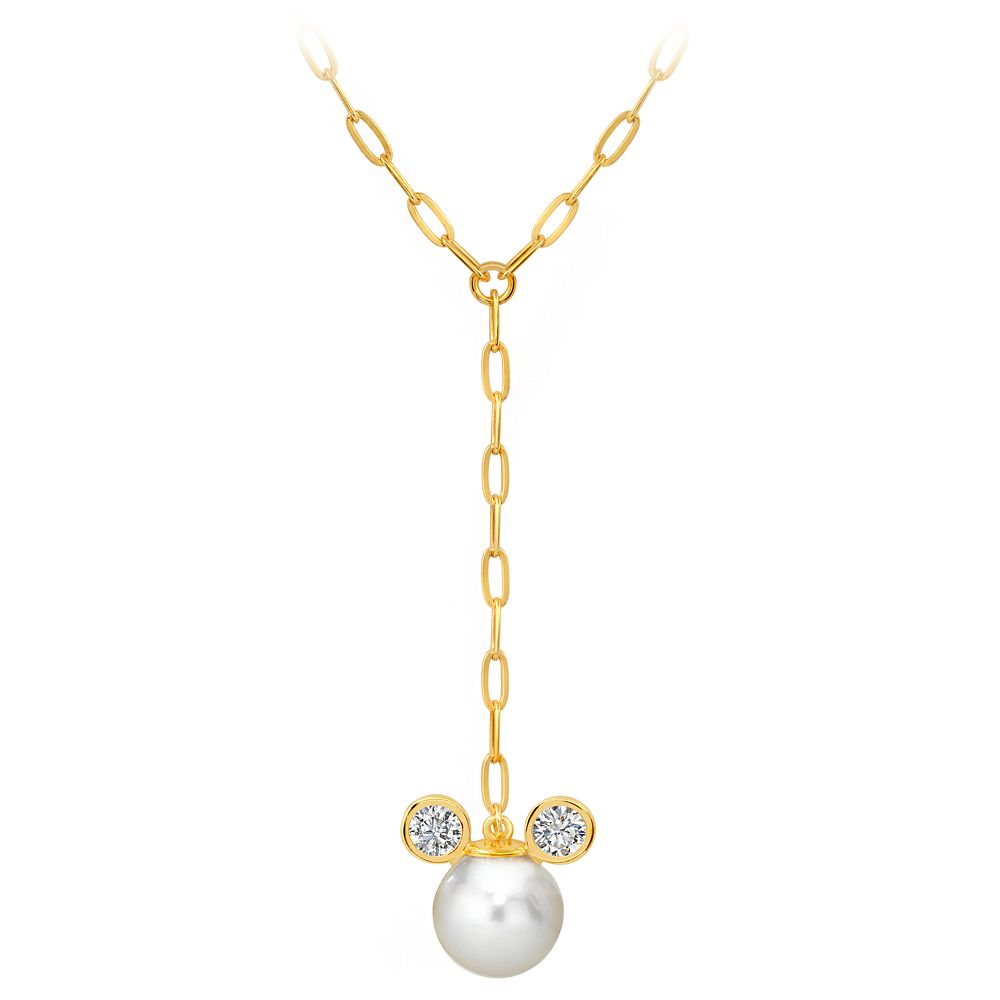 Mickey Mouse Icon Pearl Drop Necklace by CRISLU Official shopDisney