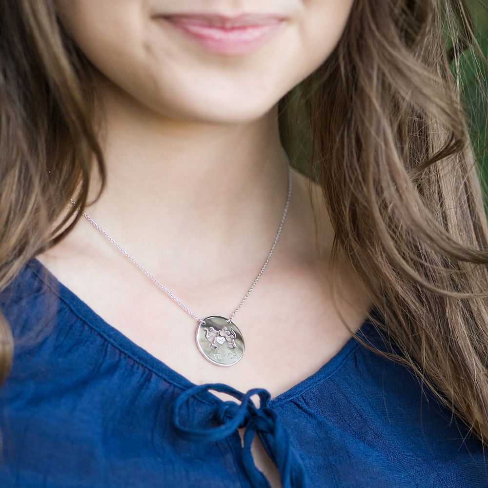 Mickey and Minnie Mouse Necklace by Rebecca Hook - Personalizable