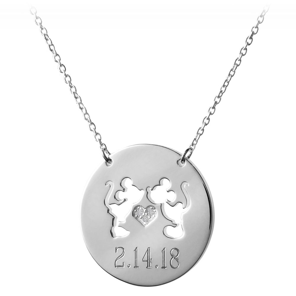 Mickey and Minnie Mouse Necklace by Rebecca Hook - Personalizable