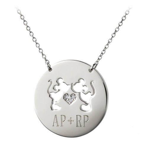 Rebecca Hook Mickey and Minnie Mouse Necklace by Rebecca Hook – Personalizable