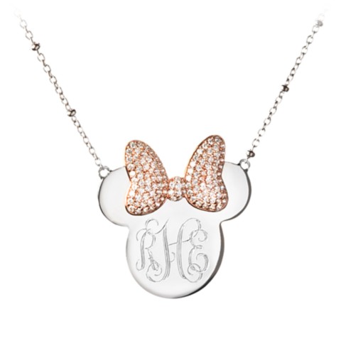 Rebecca Hook Minnie Mouse Monogram Necklace by Rebecca Hook – Personalizable