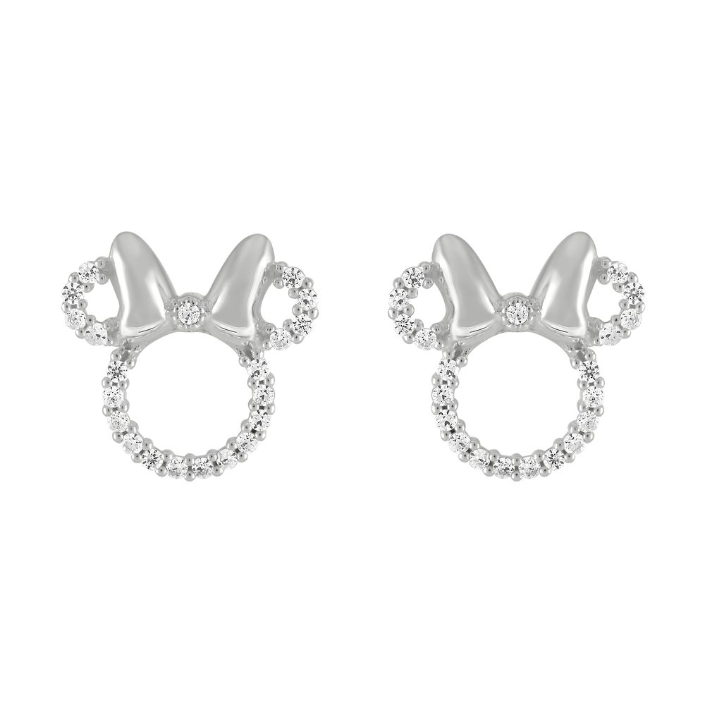 Minnie Mouse Sterling Silver Icon Earrings by Rebecca Hook Official shopDisney