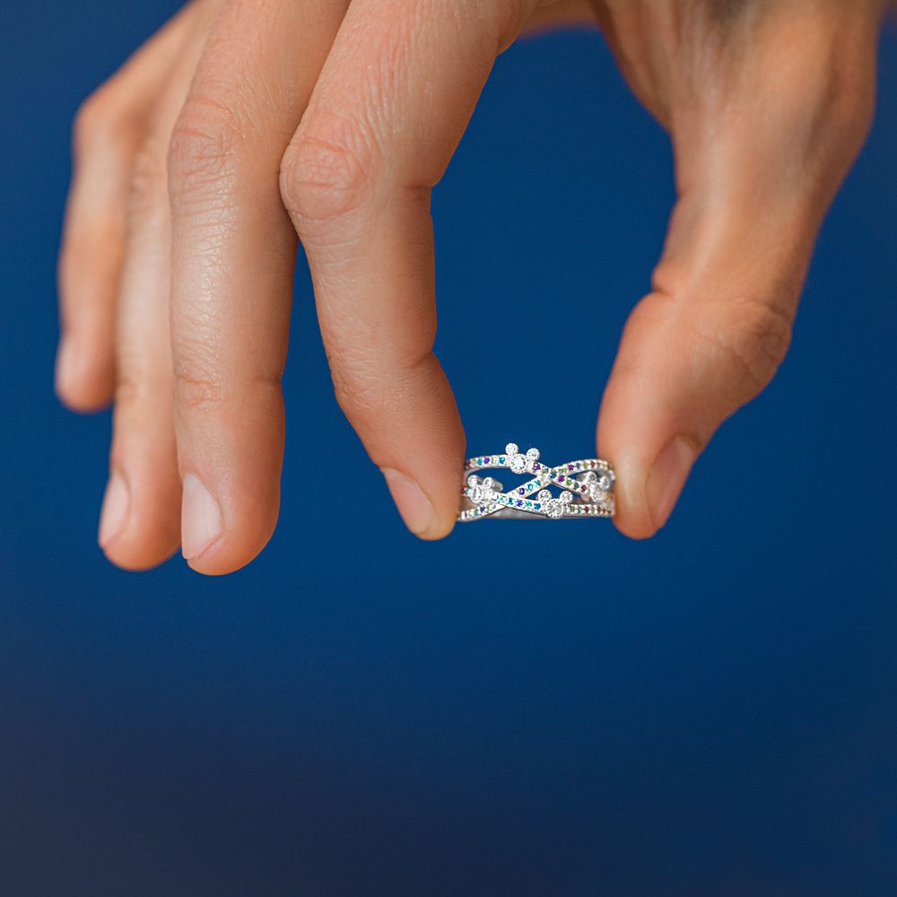 Mickey Mouse Crisscross Ring by Rebecca Hook &ndash; Multicolored