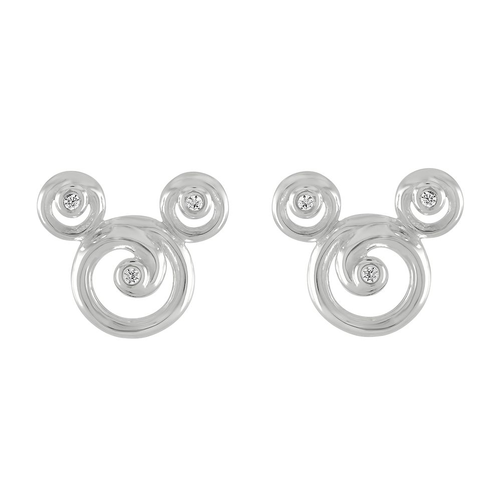 Mickey Mouse Swirl Icon Earrings by Rebecca Hook Official shopDisney