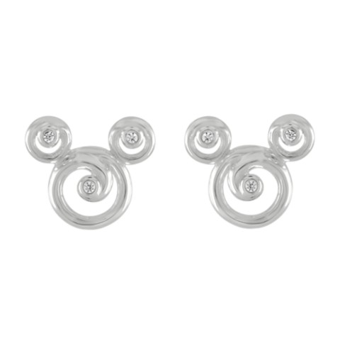 Rebecca Hook Mickey Mouse Swirl Icon Earrings by