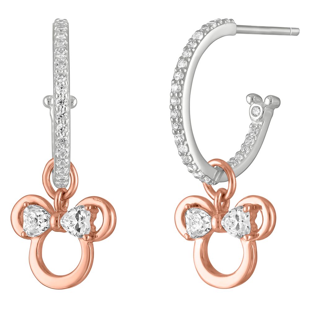 Minnie Mouse Icon Hoop Earrings by Rebecca Hook