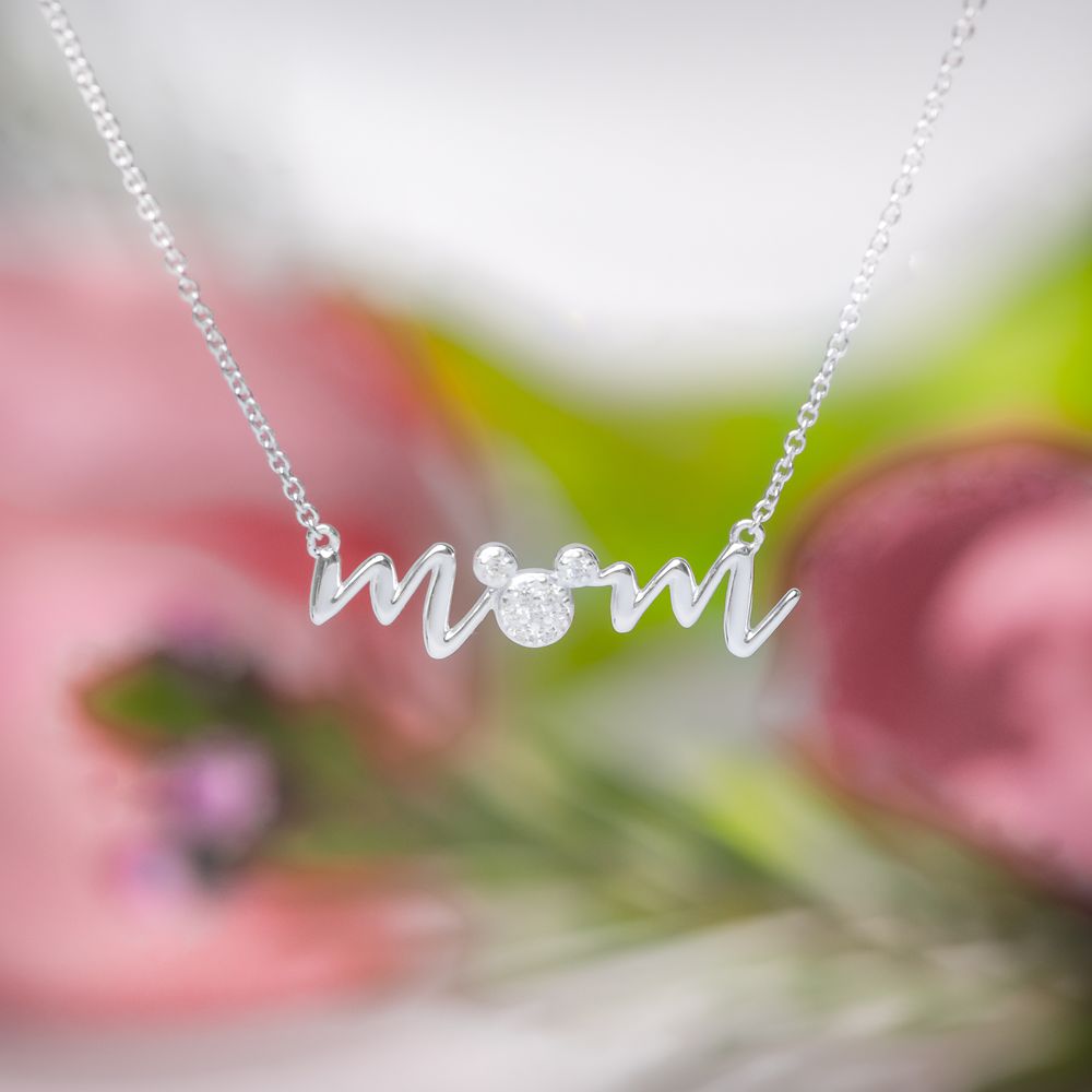 Mickey Mouse ''Mom'' Necklace by Rebecca Hook