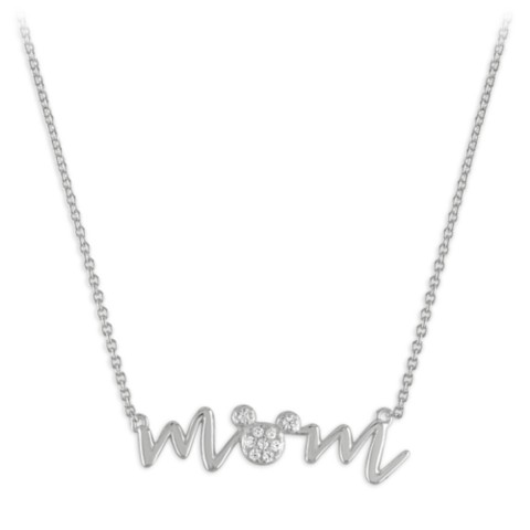 Rebecca Hook Mickey Mouse ''Mom'' Necklace by