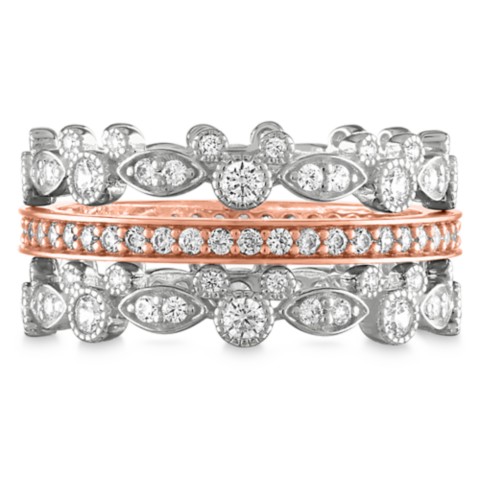 Rebecca Hook Mickey Mouse Icon Trio of Stacking Rings by