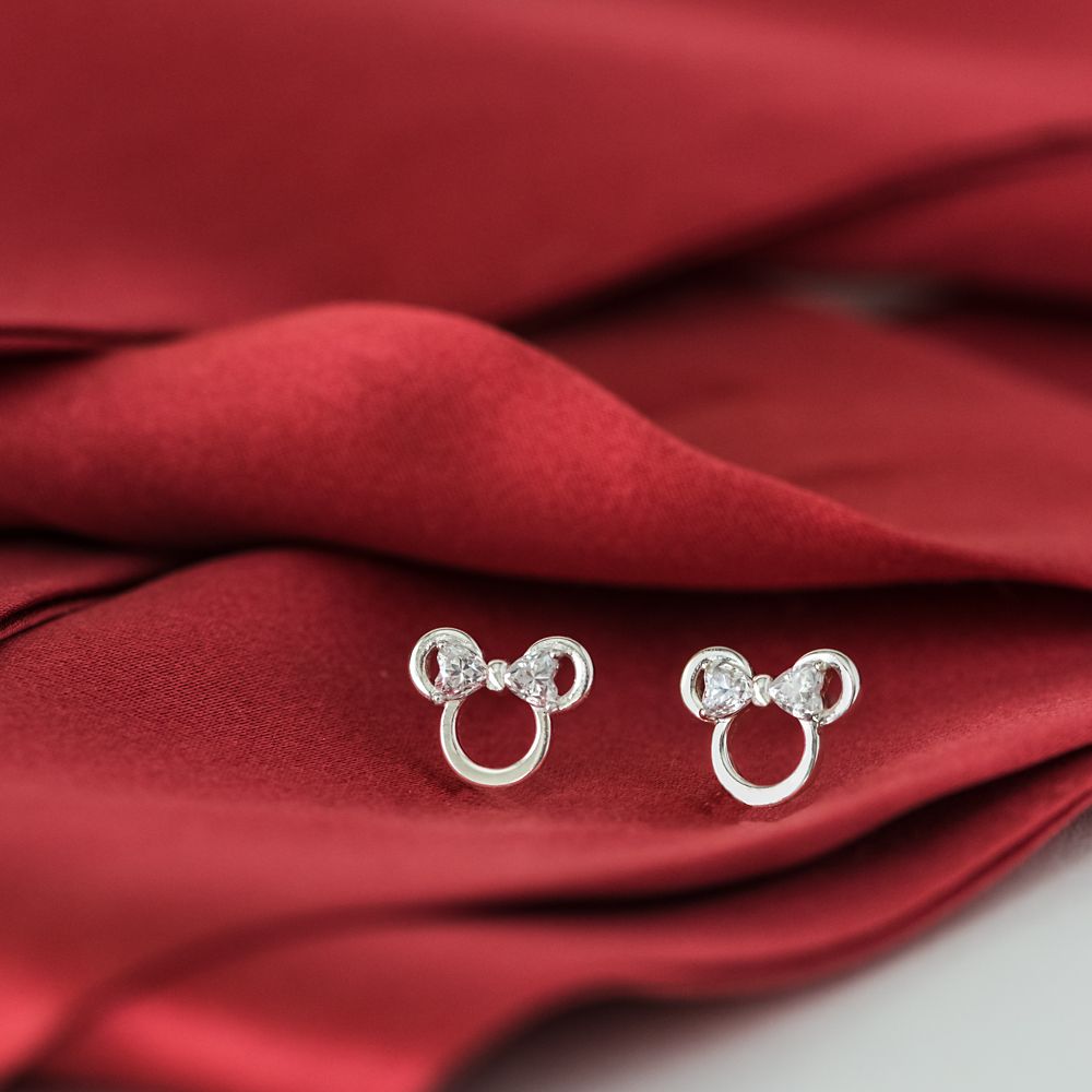 Minnie Mouse Icon Earrings by Rebecca Hook