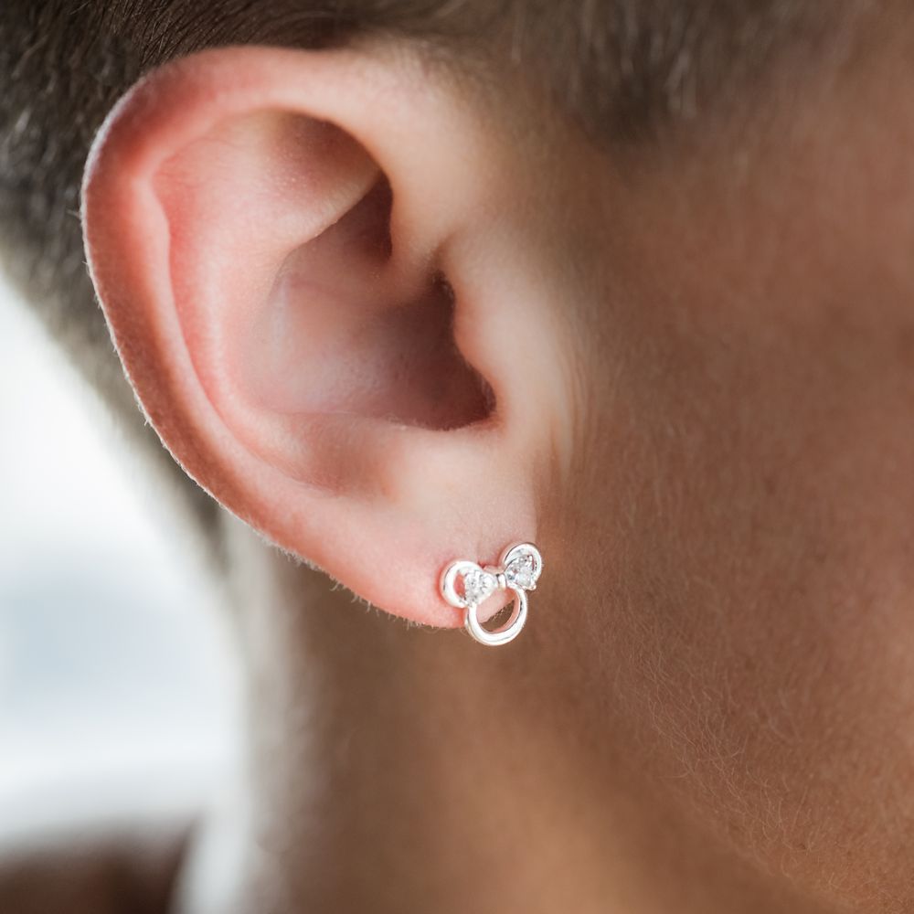Minnie Mouse Icon Earrings by Rebecca Hook